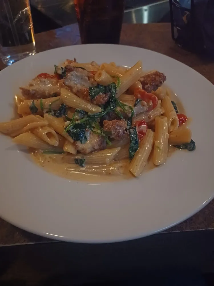 Chicken Mylana Crispy Chicken Tenderloins Cajun Cream Tomatoes Spinach Penne